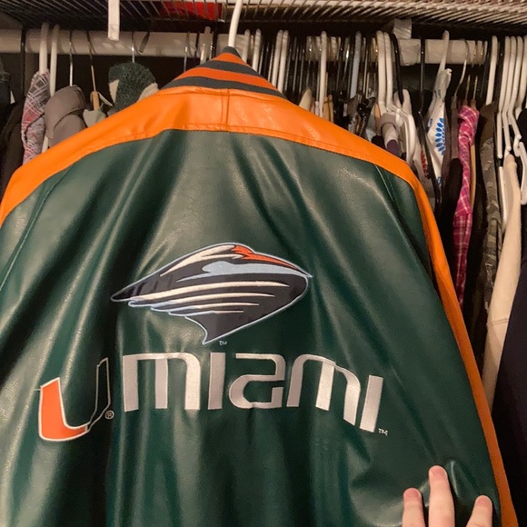 Miami Hurricanes leather jacket - Picture 2 of 3